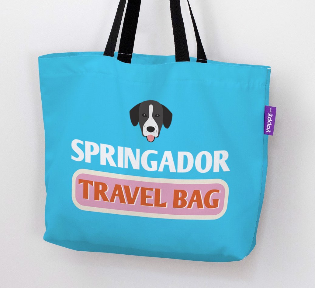 Travel Bag: Personalised {breedFullName} Canvas Bag