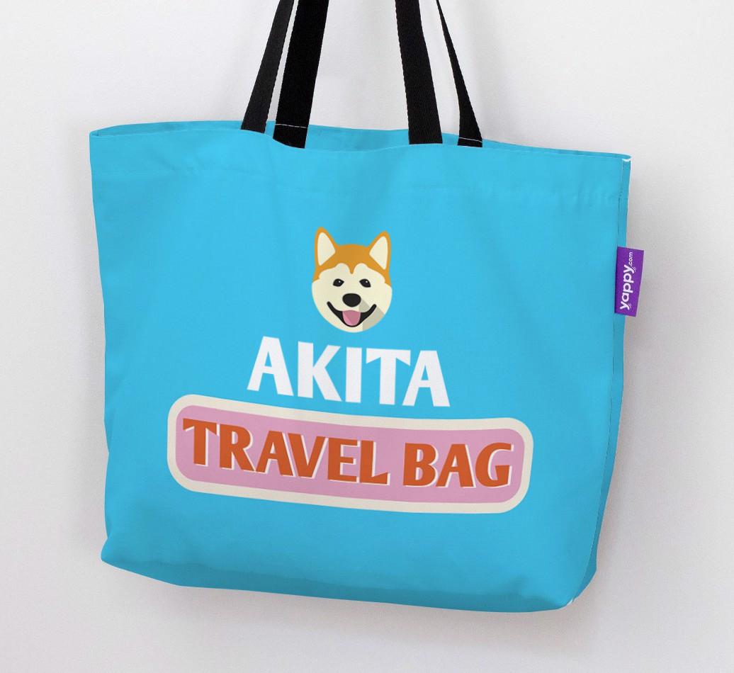 Travel Bag: Personalized {breedFullName} Canvas Bag