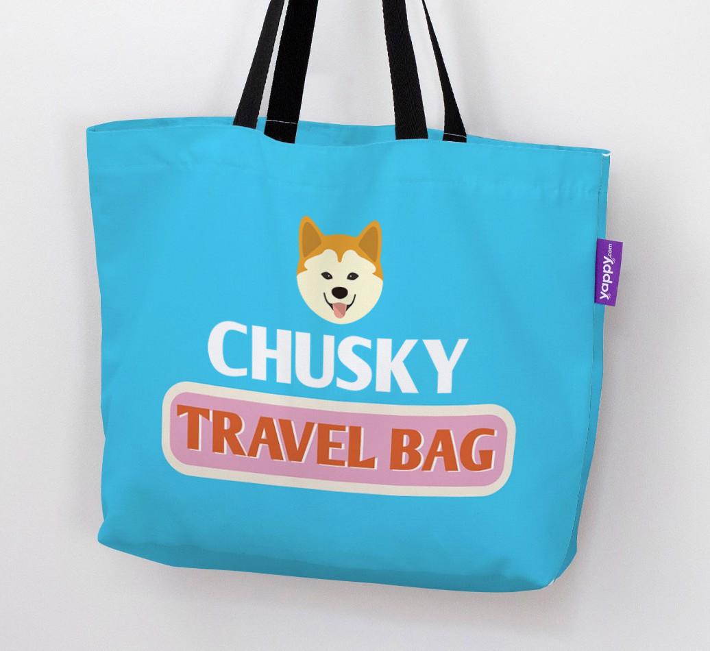 Travel Bag: Personalized {breedFullName} Canvas Bag
