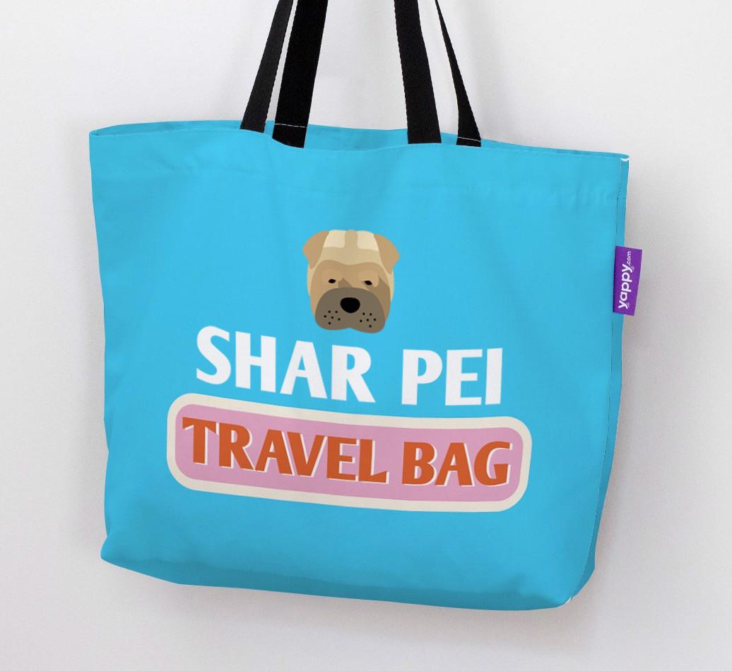 Travel Bag: Personalized {breedFullName} Canvas Bag