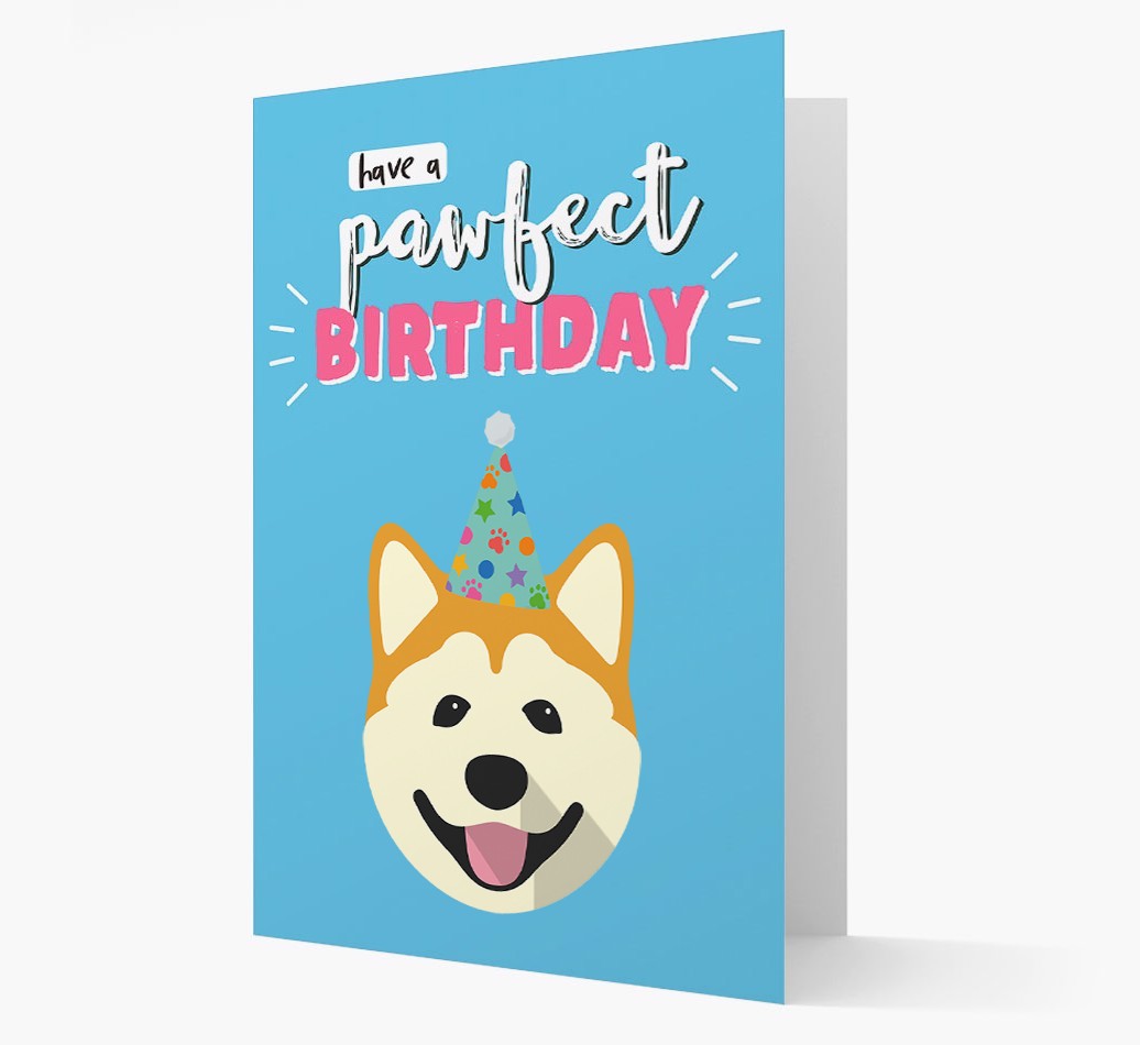 'Have A Pawfect Birthday' - Personalised {breedFullName} Card