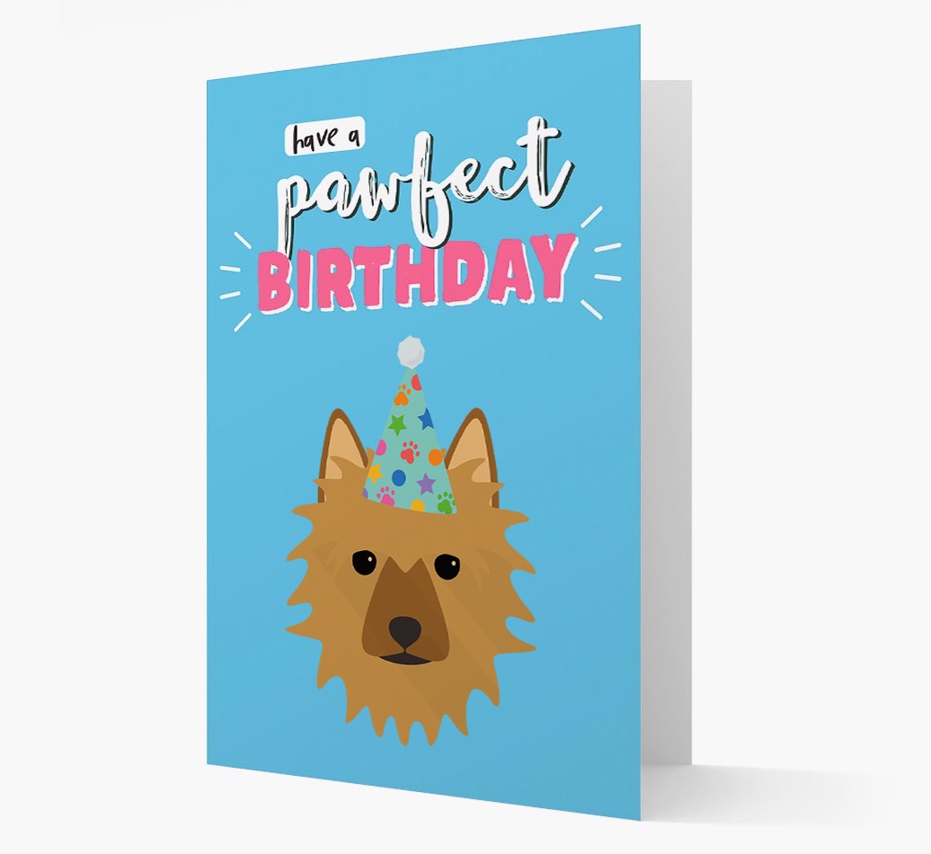 'Have A Pawfect Birthday' - Personalised {breedFullName} Card