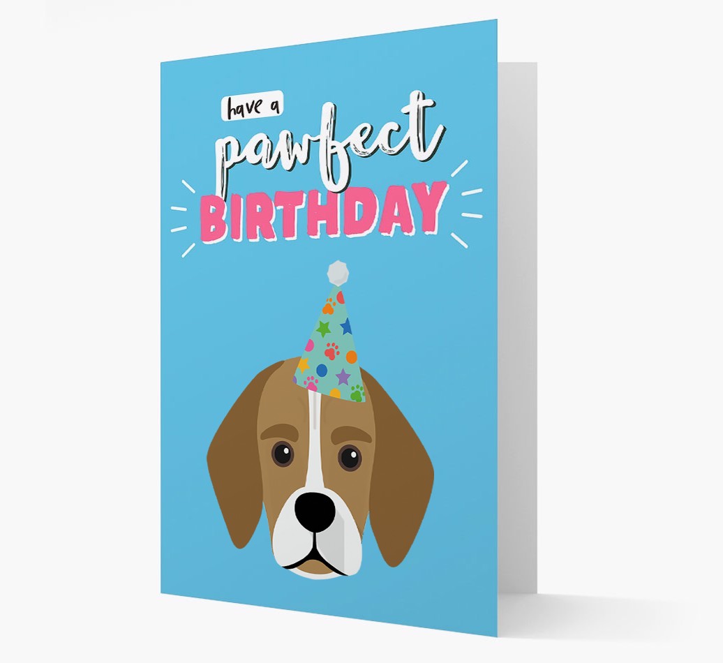 'Have A Pawfect Birthday' - Personalised {breedFullName} Card