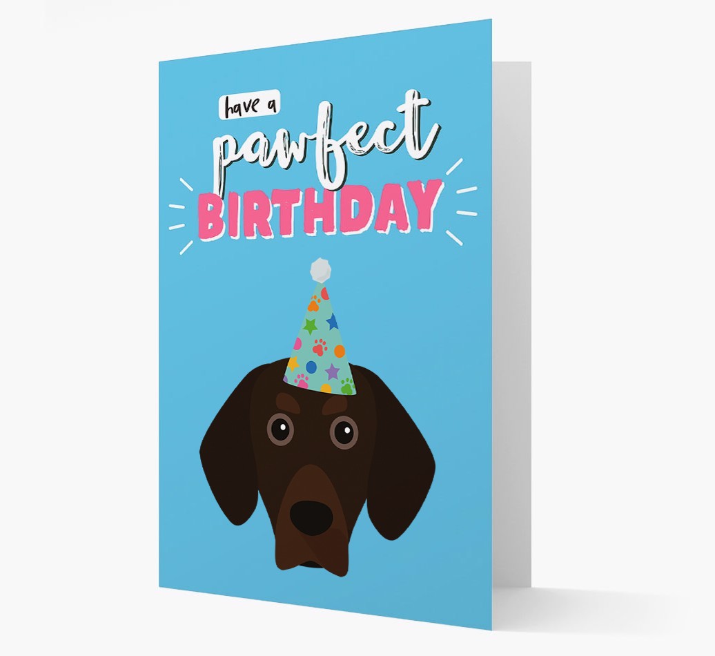 'Have A Pawfect Birthday' - Personalised {breedFullName} Card