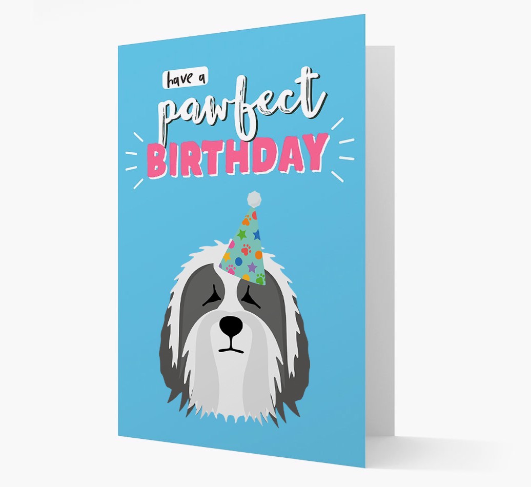 'Have A Pawfect Birthday' - Personalised {breedFullName} Card