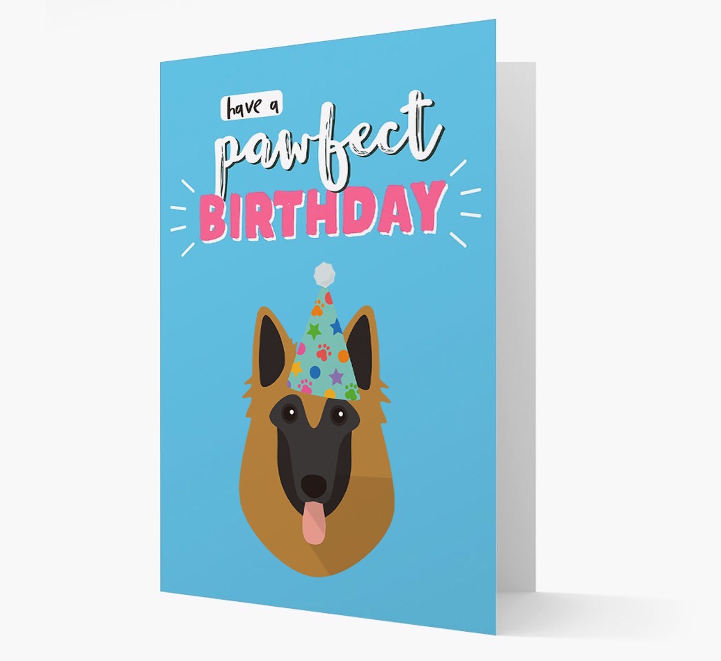 'Have A Pawfect Birthday' - Personalised {breedFullName} Card