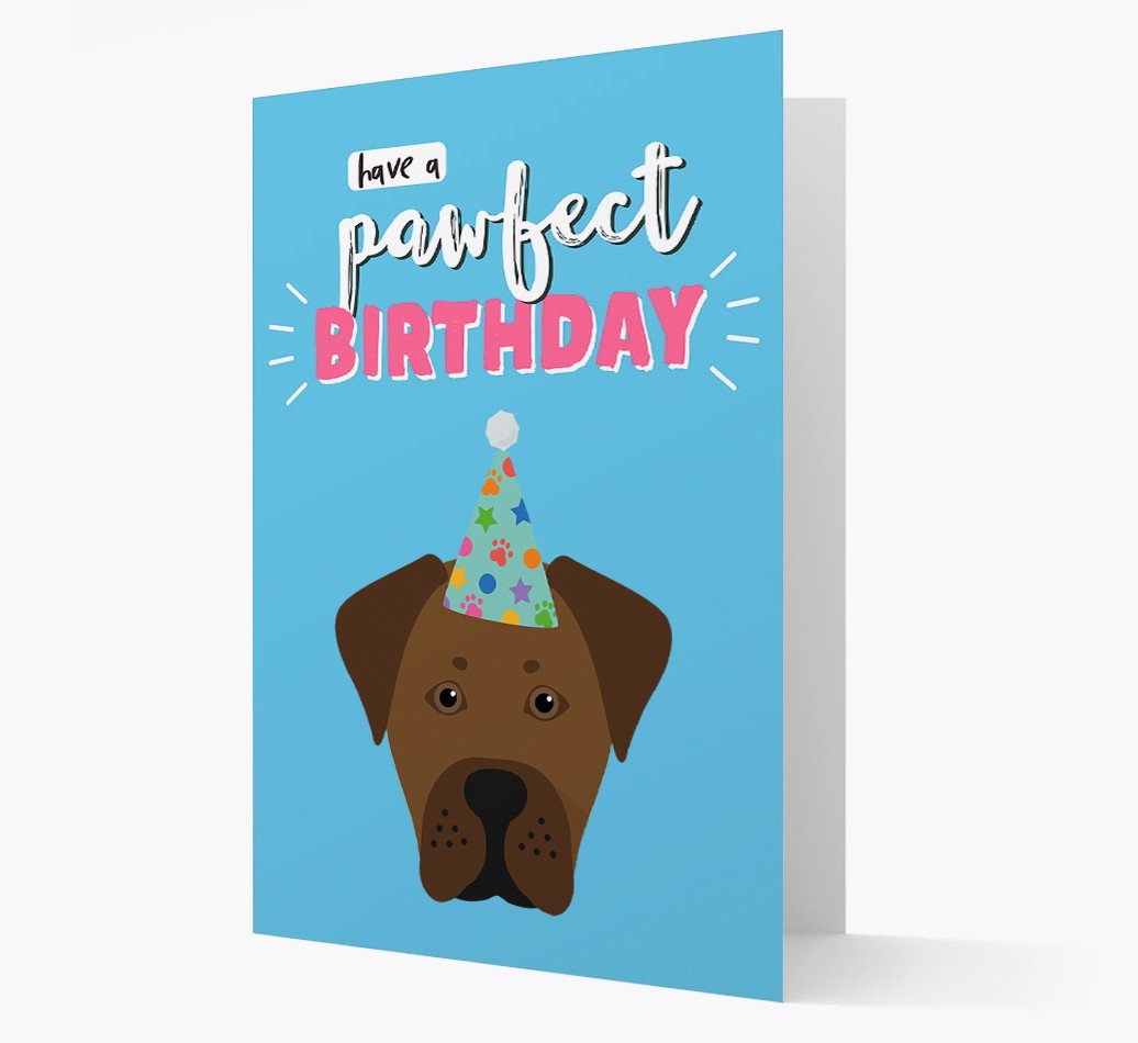 'Have A Pawfect Birthday' - Personalised {breedFullName} Card