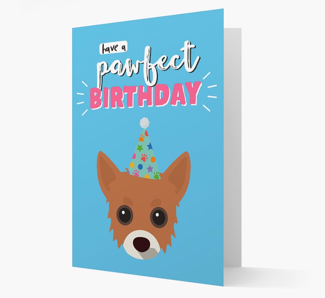 'Have A Pawfect Birthday' - Personalised {breedFullName} Card