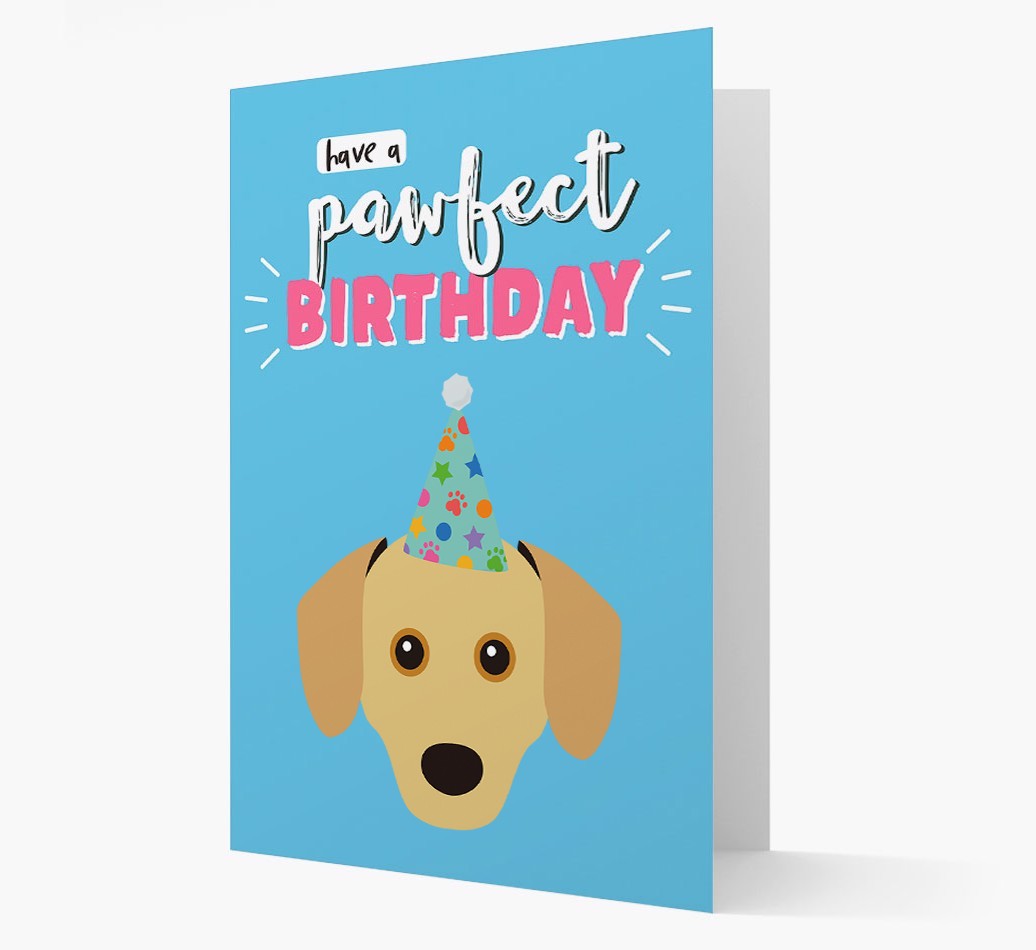 'Have A Pawfect Birthday' - Personalised {breedFullName} Card