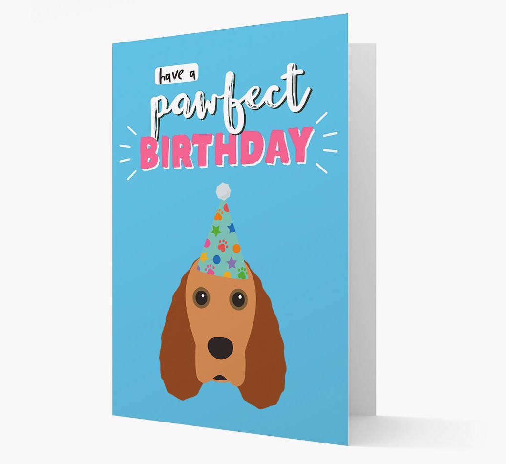 'Have A Pawfect Birthday' - Personalized {breedFullName} Card