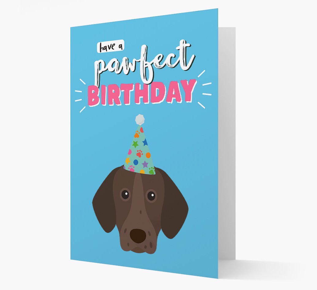 'Have A Pawfect Birthday' - Personalised {breedFullName} Card