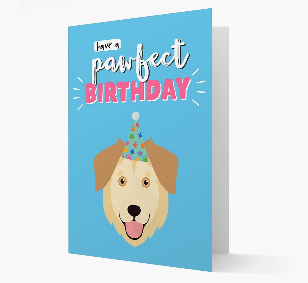 'Have A Pawfect Birthday' - Personalised {breedFullName} Card