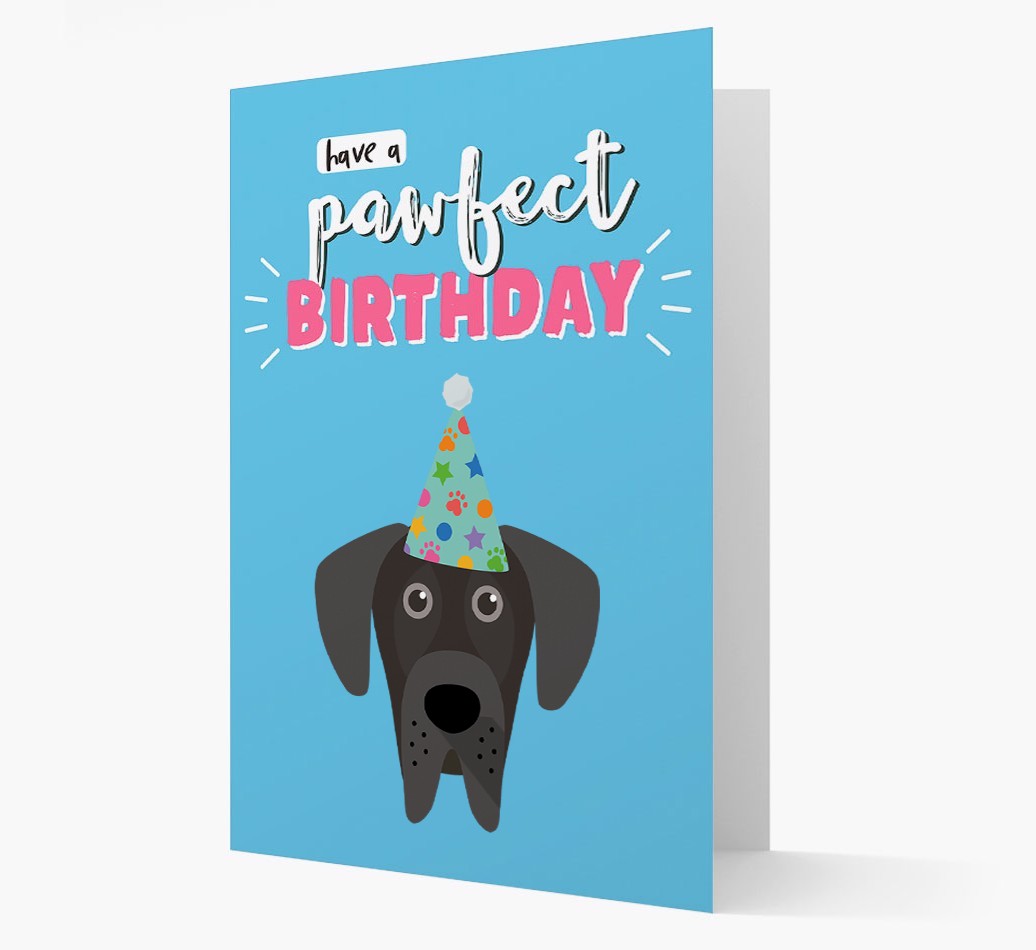 'Have A Pawfect Birthday' - Personalised {breedFullName} Card