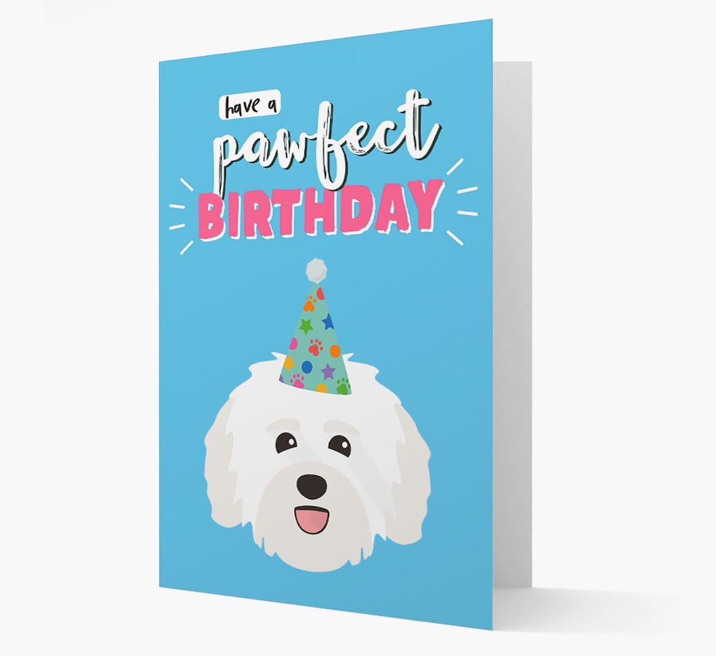'Have A Pawfect Birthday' - Personalised {breedFullName} Card