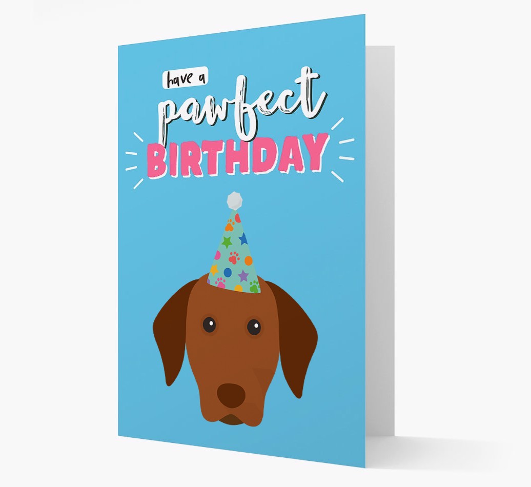 'Have A Pawfect Birthday' - Personalized {breedFullName} Card
