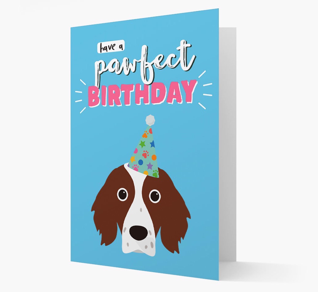 'Have A Pawfect Birthday' - Personalised {breedFullName} Card