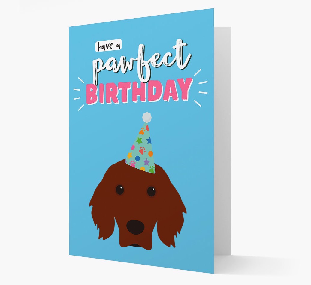 'Have A Pawfect Birthday' - Personalised {breedFullName} Card