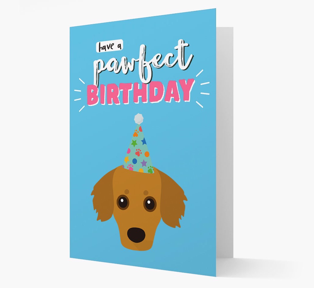 'Have A Pawfect Birthday' - Personalised {breedFullName} Card