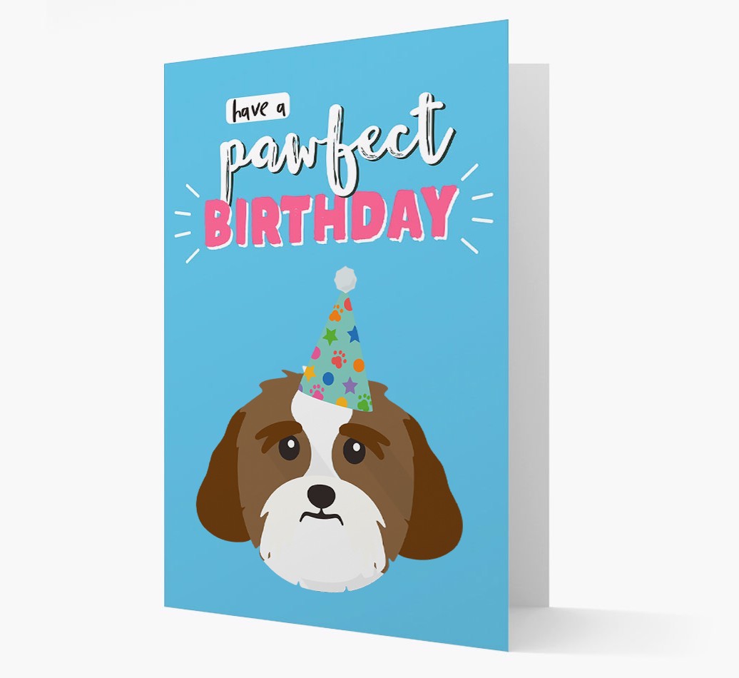 'Have A Pawfect Birthday' - Personalised {breedFullName} Card