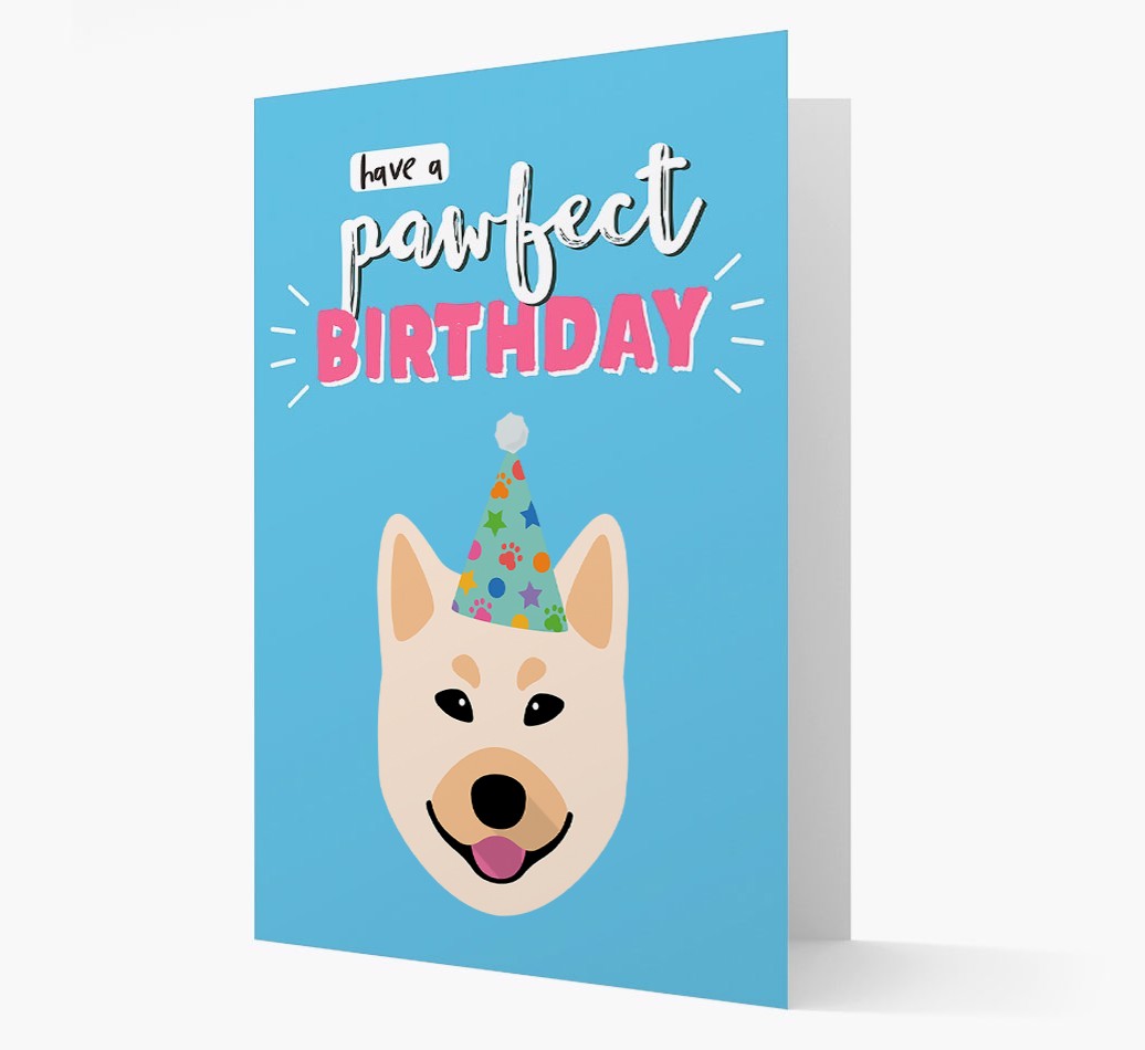 'Have A Pawfect Birthday' - Personalised {breedFullName} Card