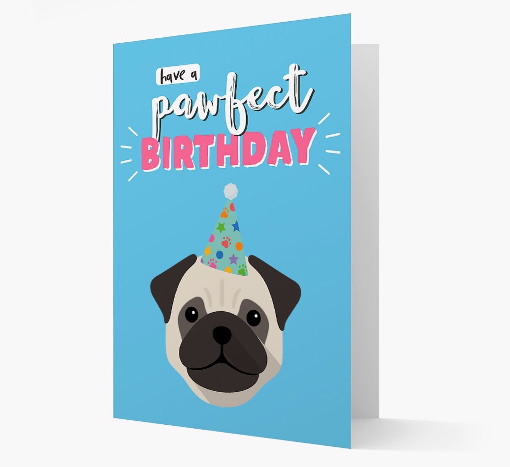 'Have A Pawfect Birthday' - Personalised {breedFullName} Card
