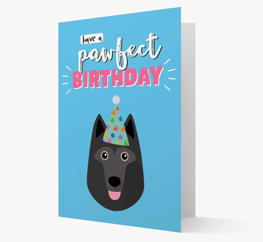 'Have A Pawfect Birthday' - Personalised {breedFullName} Card