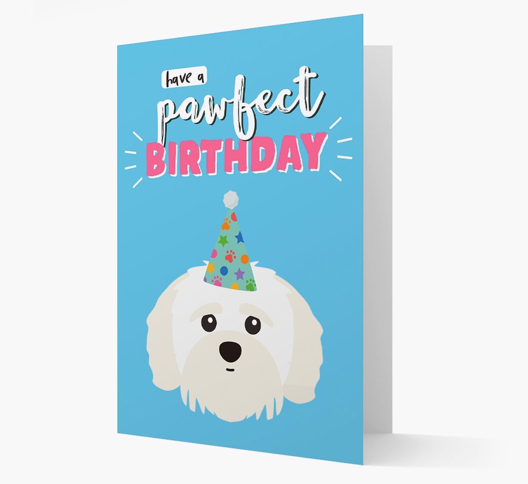 'Have A Pawfect Birthday' - Personalised {breedFullName} Card