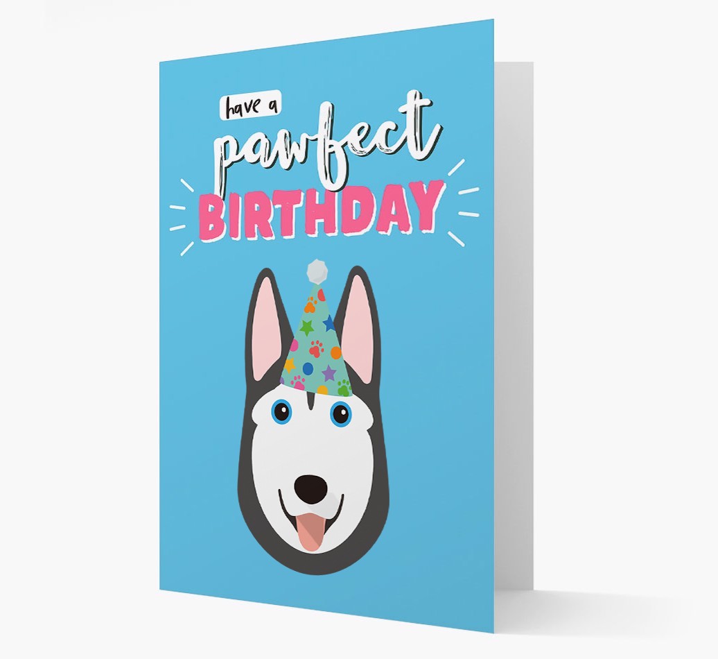 'Have A Pawfect Birthday' - Personalised {breedFullName} Card