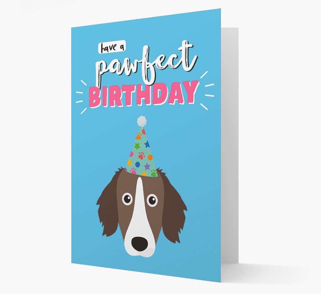 'Have A Pawfect Birthday' - Personalised {breedFullName} Card