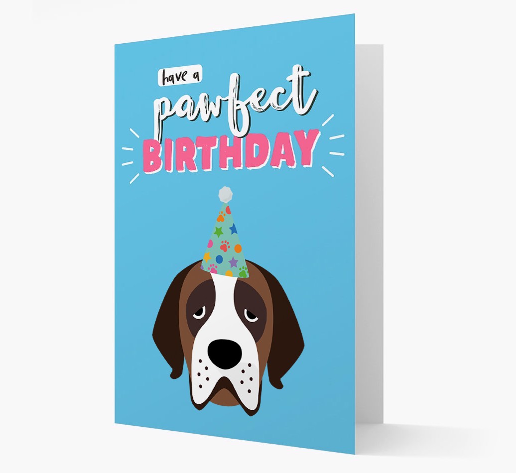 'Have A Pawfect Birthday' - Personalised {breedFullName} Card