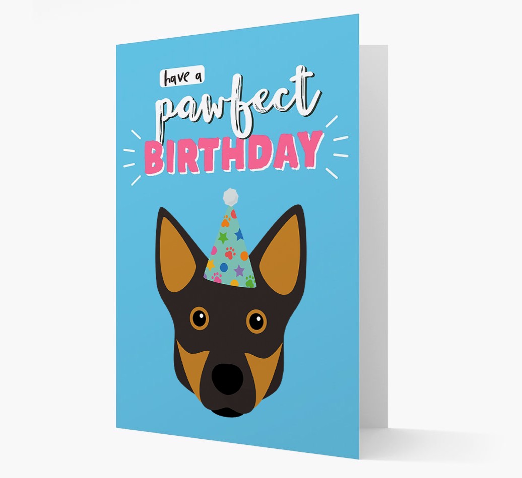 'Have A Pawfect Birthday' - Personalised {breedFullName} Card