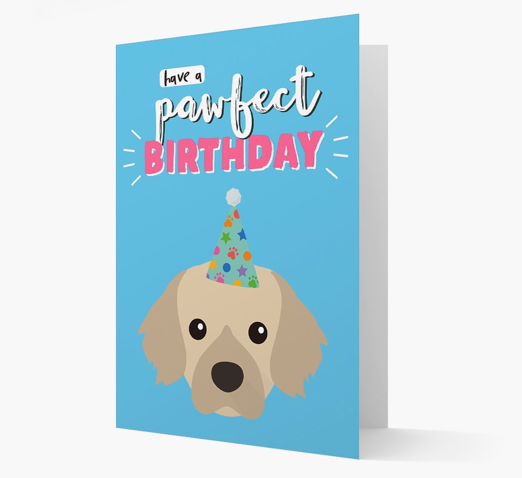 'Have A Pawfect Birthday' - Personalised {breedFullName} Card