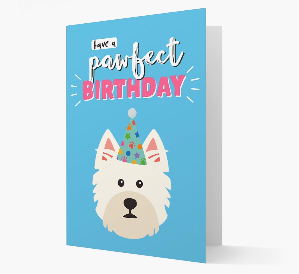 'Have A Pawfect Birthday' - Personalised {breedFullName} Card