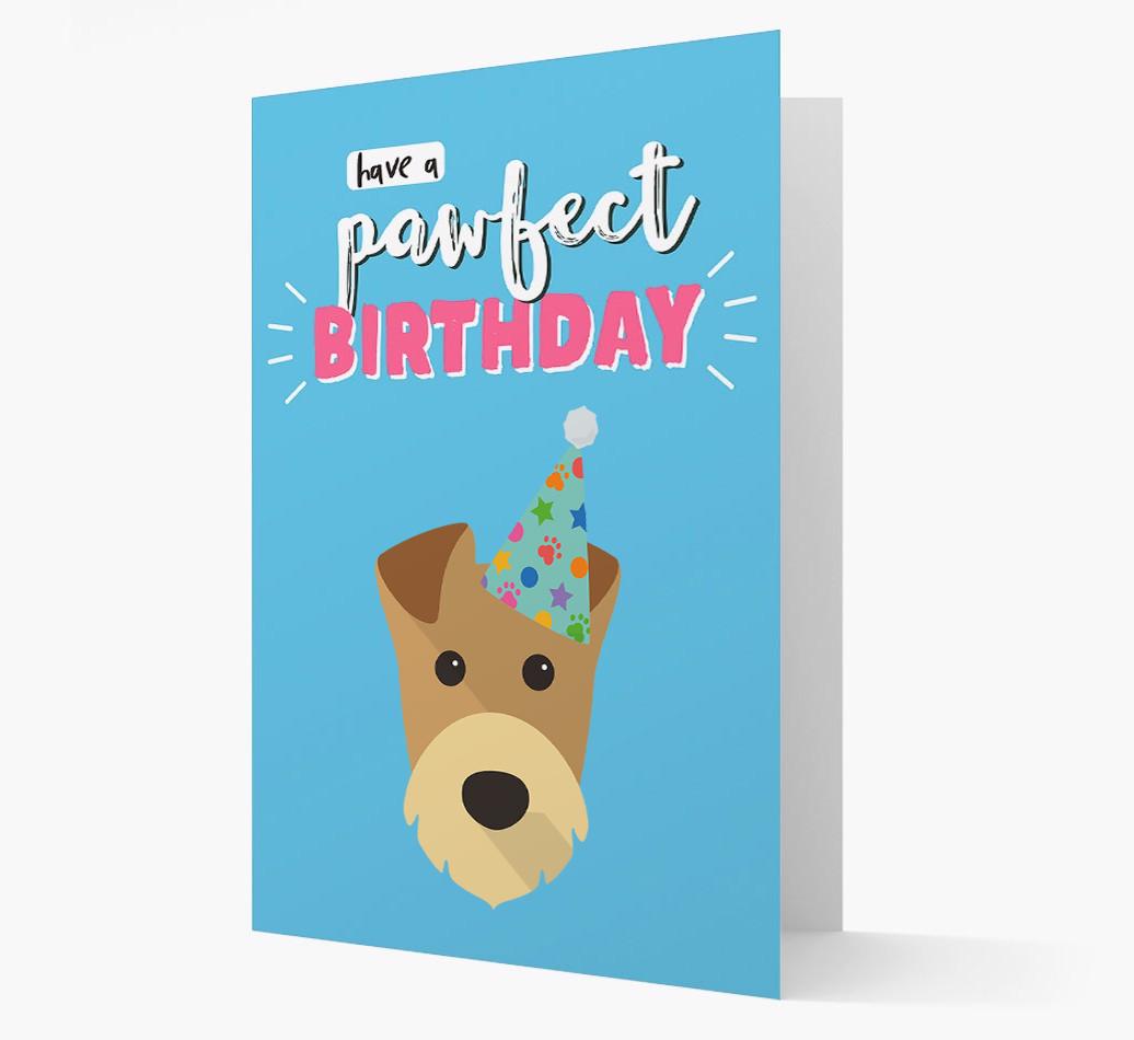 'Have A Pawfect Birthday' - Personalized {breedFullName} Card