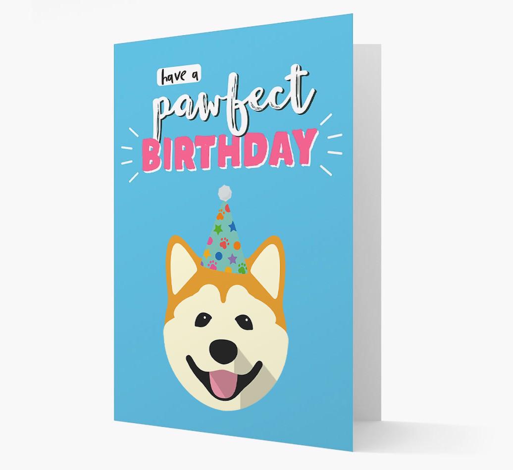 'Have A Pawfect Birthday' - Personalized {breedFullName} Card