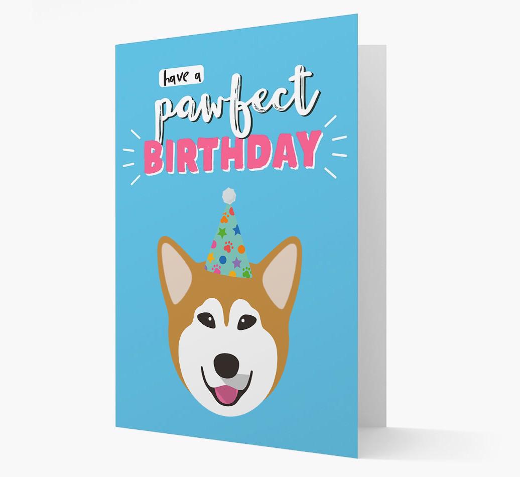 'Have A Pawfect Birthday' - Personalized {breedFullName} Card