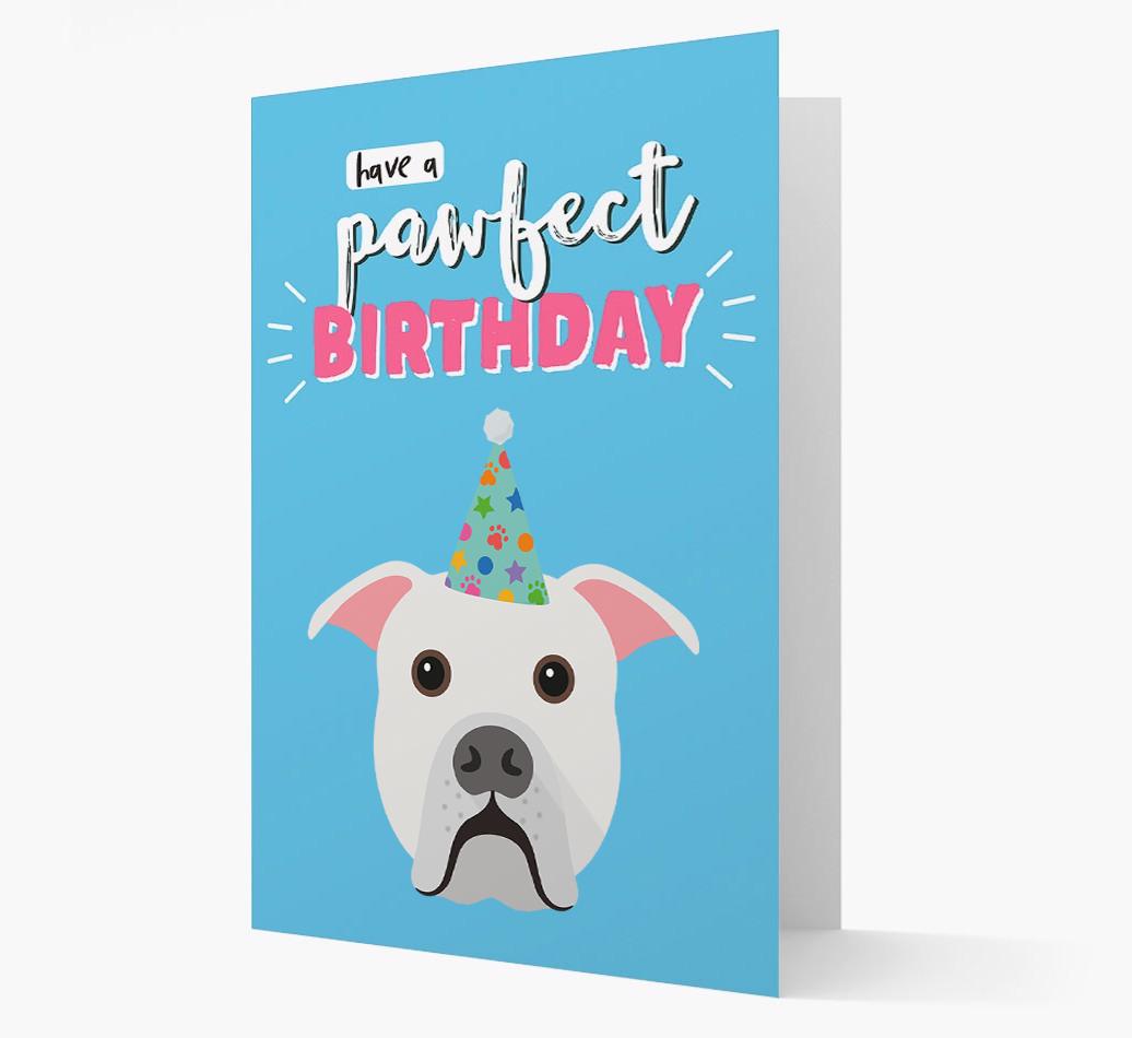 'Have A Pawfect Birthday' - Personalized {breedFullName} Card