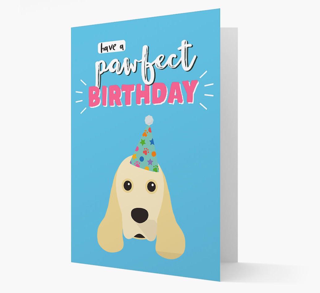 'Have A Pawfect Birthday' - Personalized {breedFullName} Card