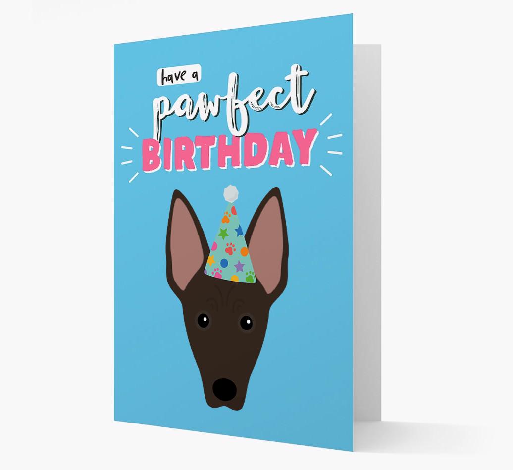 'Have A Pawfect Birthday' - Personalized {breedFullName} Card