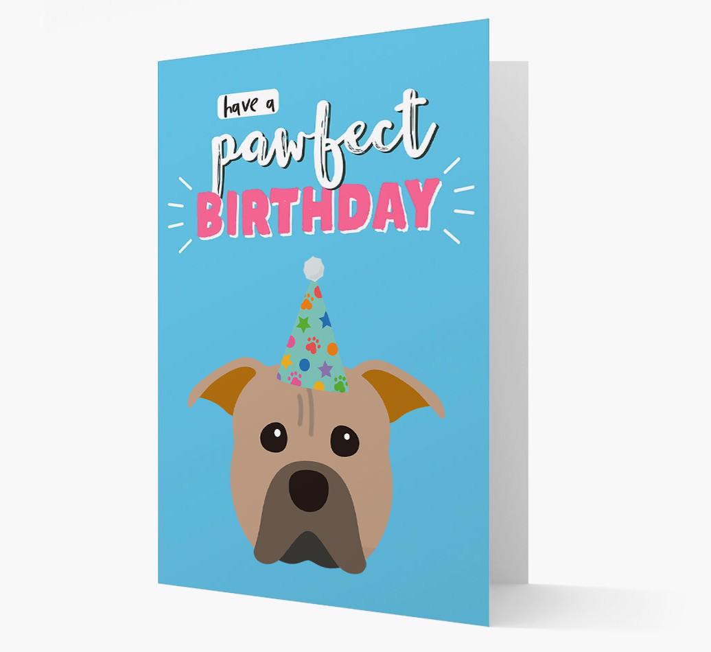 'Have A Pawfect Birthday' - Personalized {breedFullName} Card