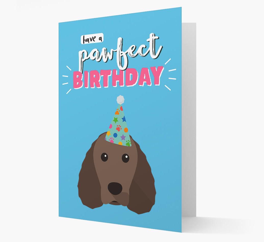 'Have A Pawfect Birthday' - Personalized {breedFullName} Card