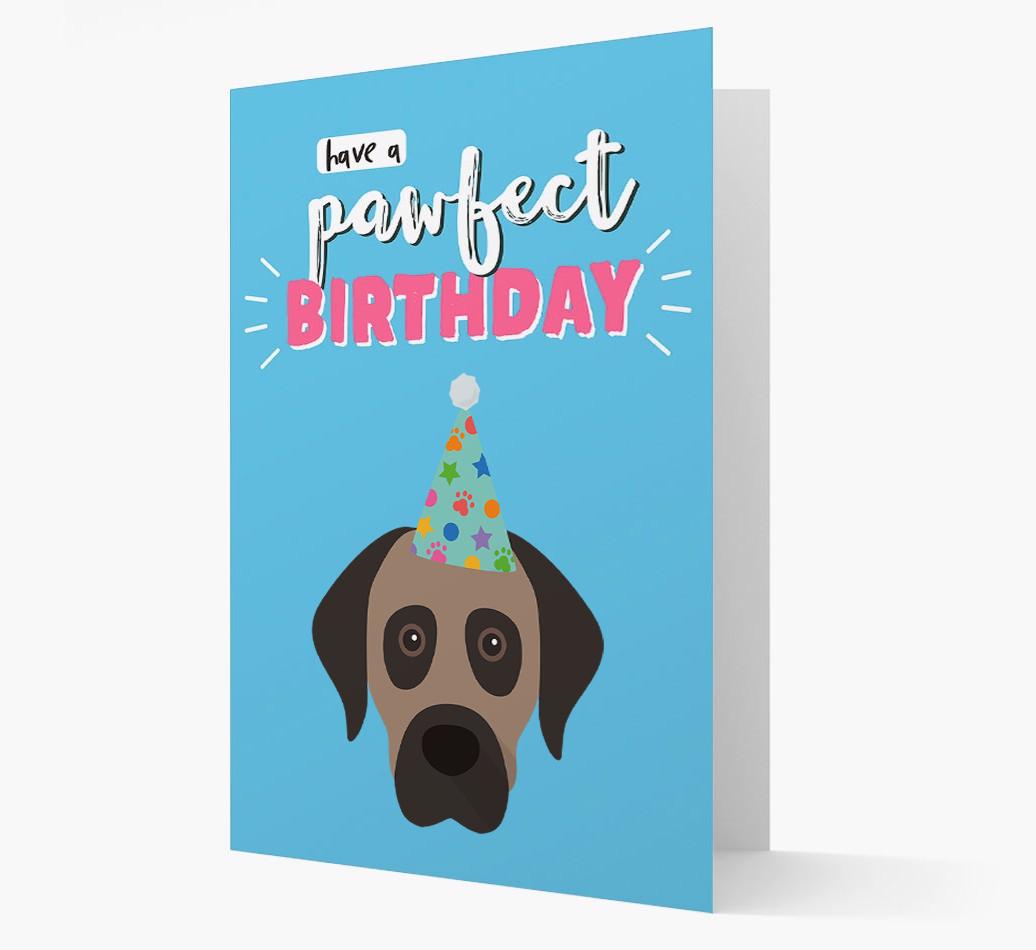 'Have A Pawfect Birthday' - Personalized {breedFullName} Card