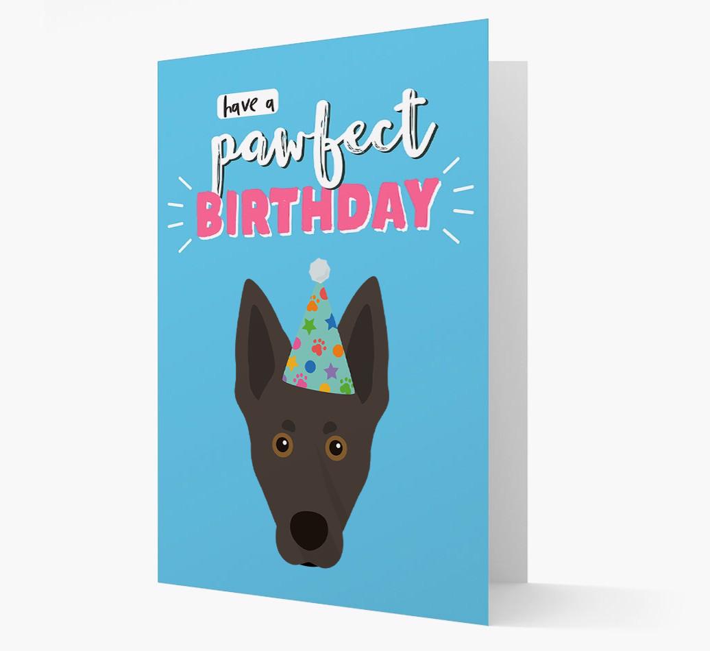 'Have A Pawfect Birthday' - Personalized {breedFullName} Card