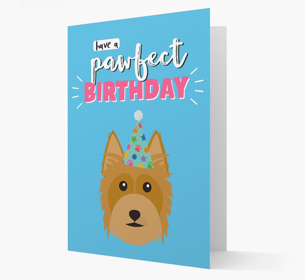 'Have A Pawfect Birthday' - Personalized {breedFullName} Card