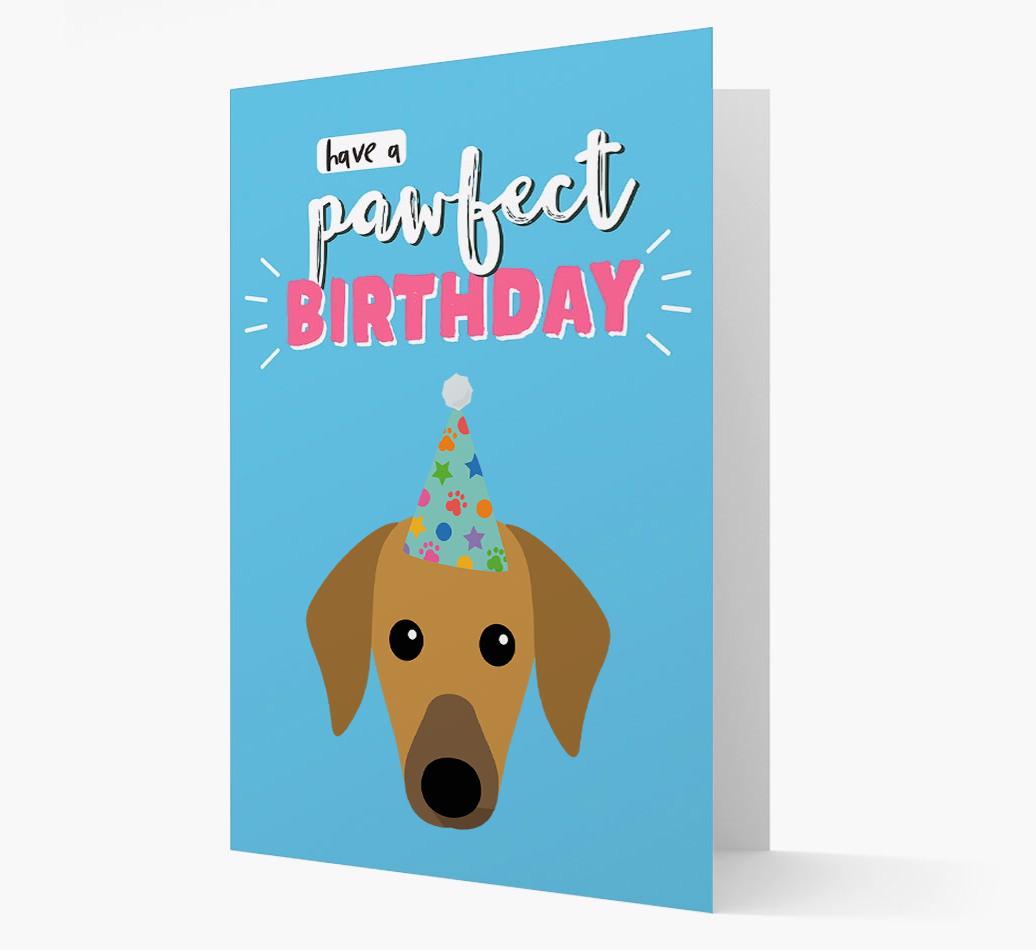 'Have A Pawfect Birthday' - Personalized {breedFullName} Card