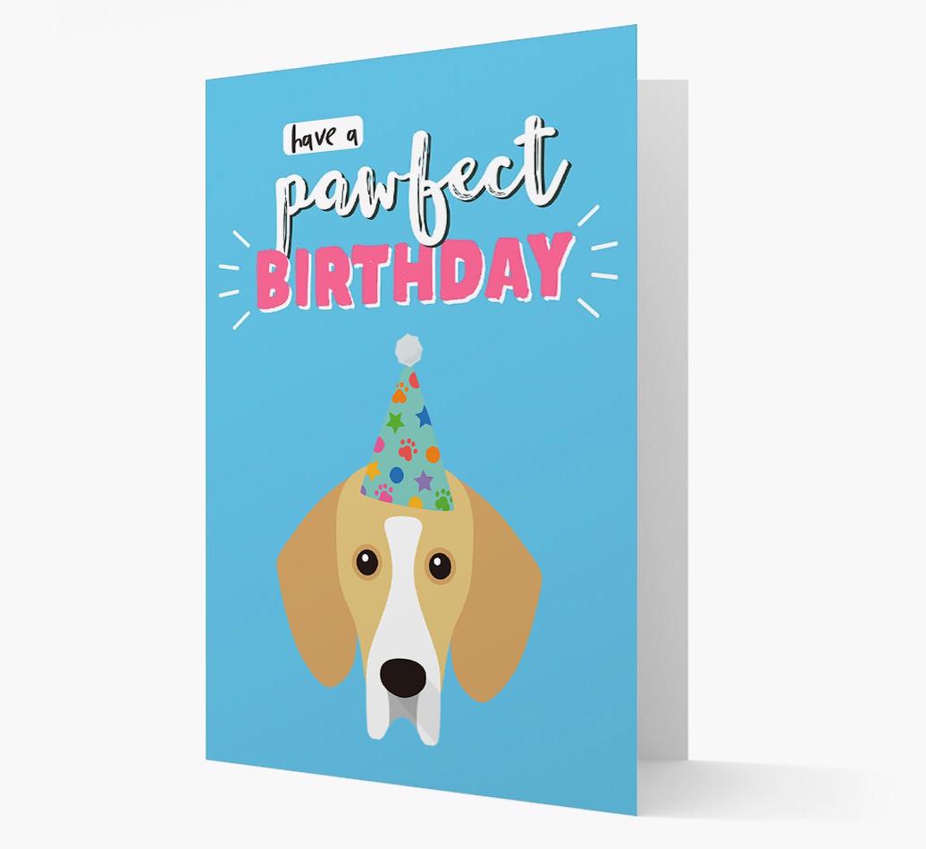 'Have A Pawfect Birthday' - Personalized {breedFullName} Card