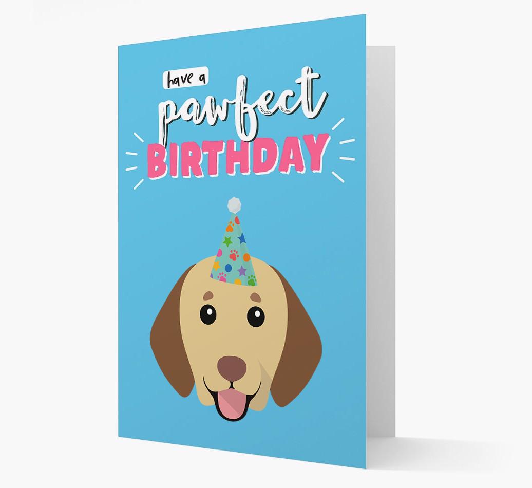 'Have A Pawfect Birthday' - Personalized {breedFullName} Card