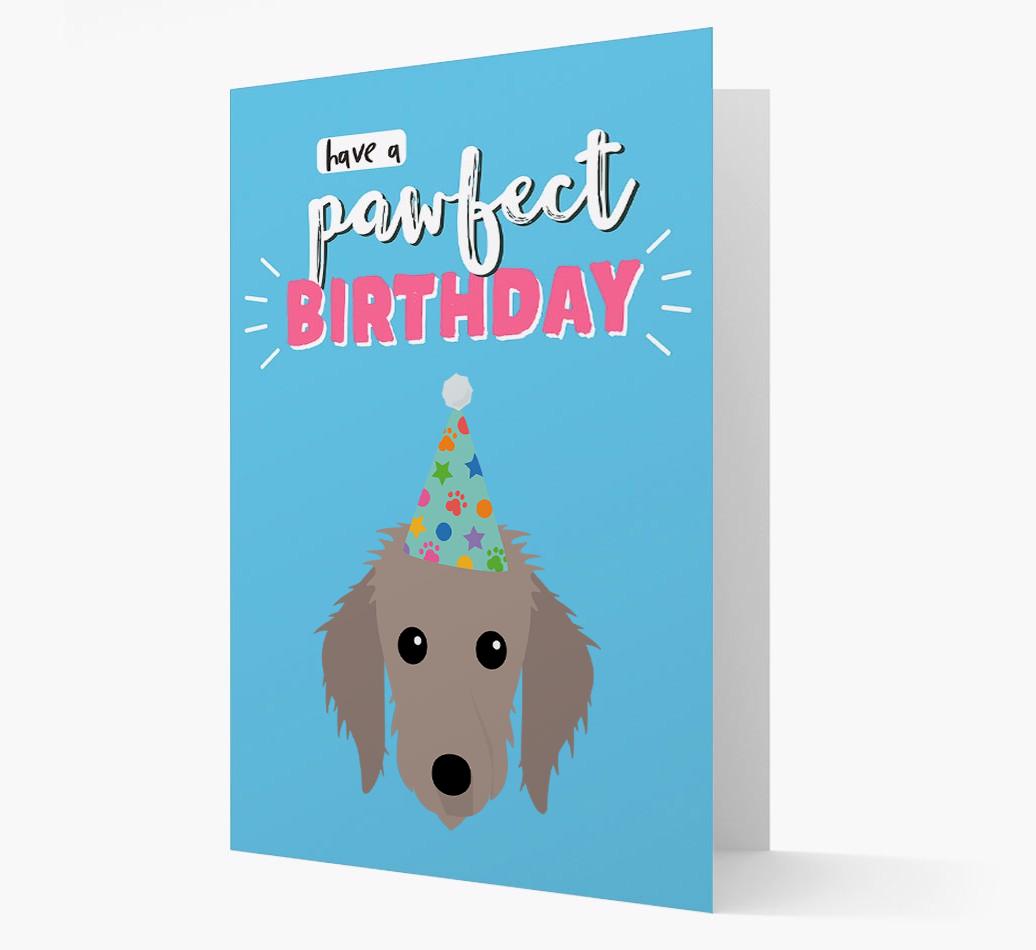 'Have A Pawfect Birthday' - Personalized {breedFullName} Card