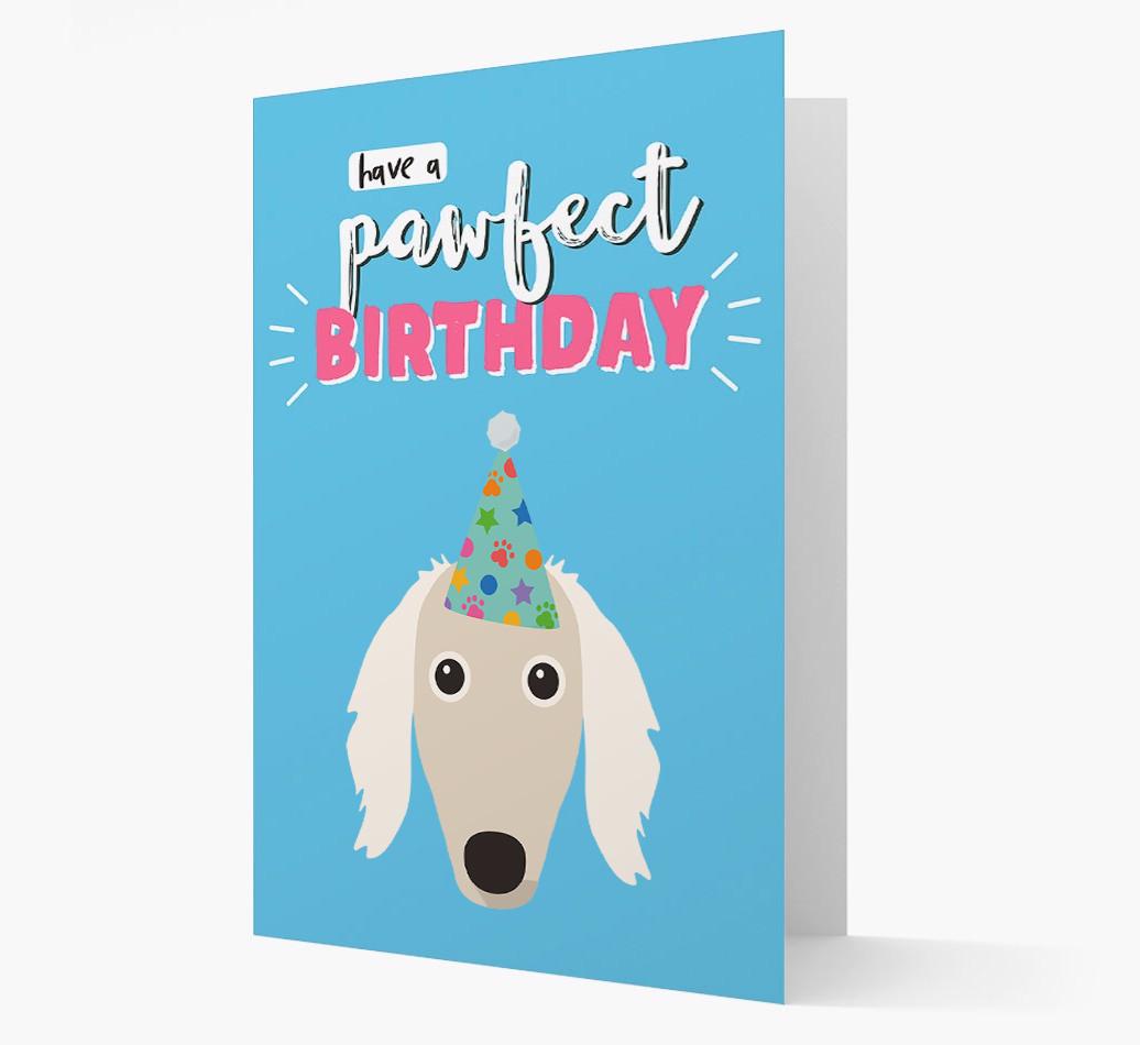 'Have A Pawfect Birthday' - Personalized {breedFullName} Card