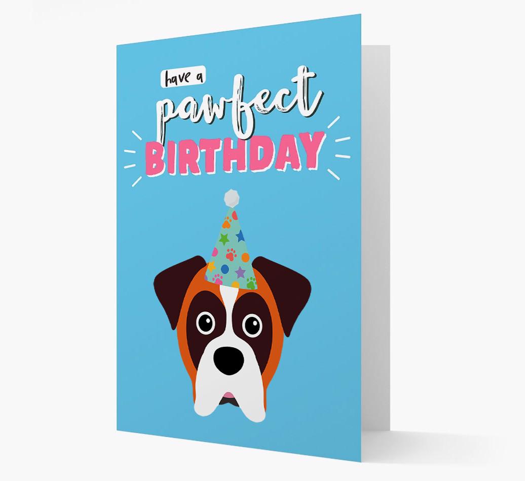 'Have A Pawfect Birthday' - Personalized {breedFullName} Card